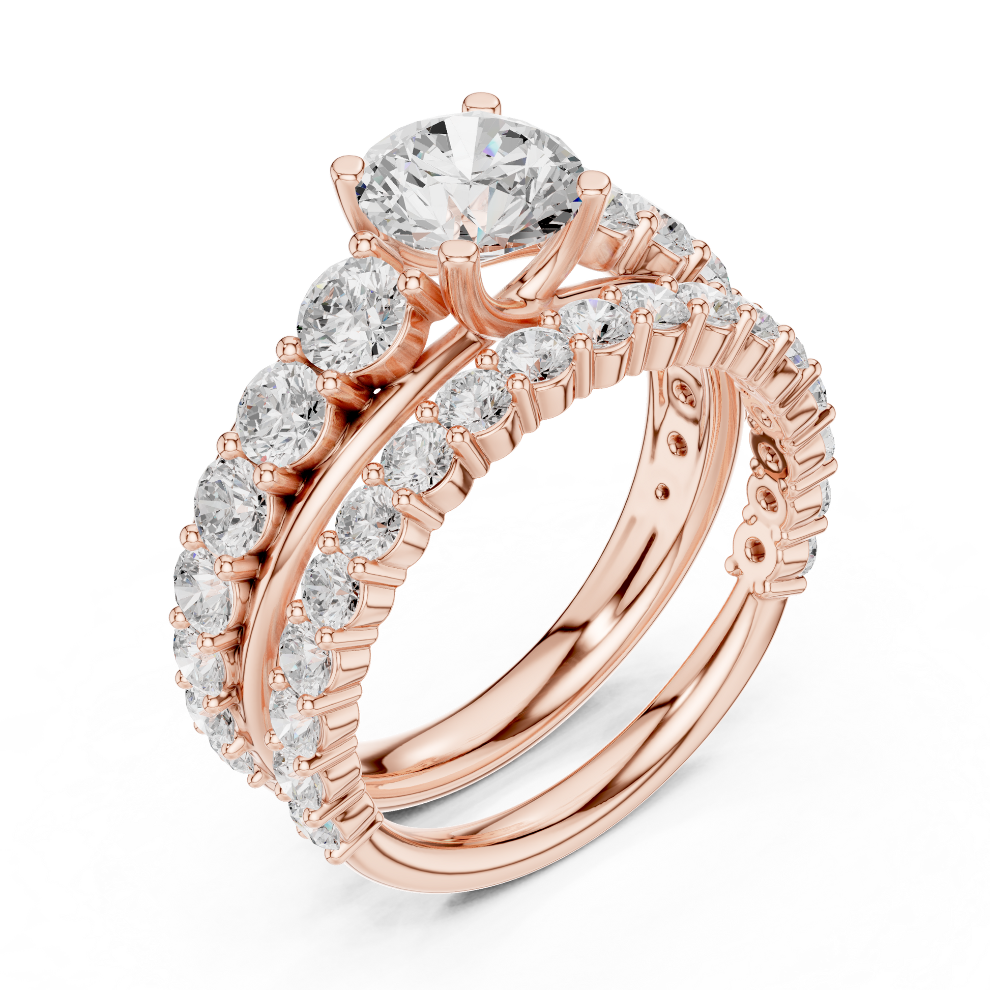 Mixed Shape Lab Grown Diamond Halo Ring