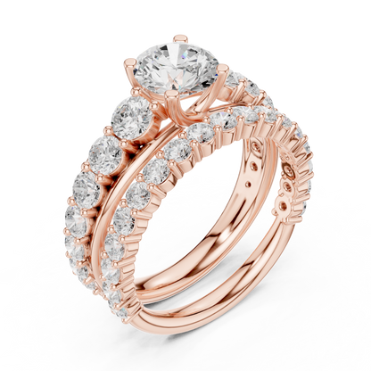 Mixed Shape Lab Grown Diamond Halo Ring