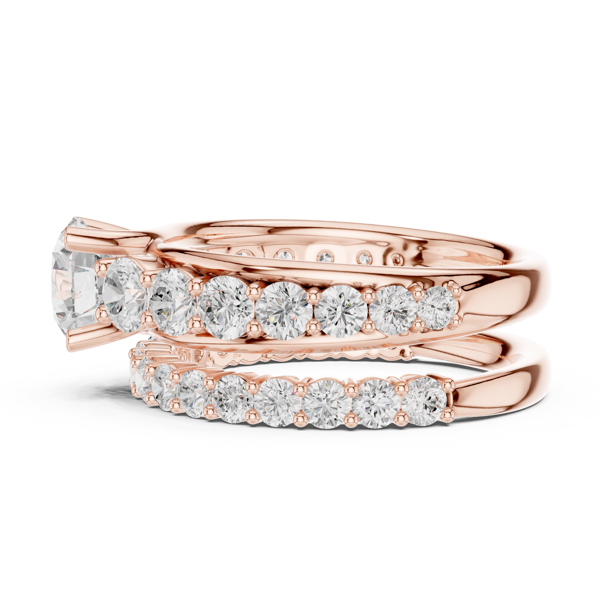 Mixed Shape Lab Grown Diamond Halo Ring