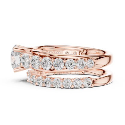 Mixed Shape Lab Grown Diamond Halo Ring