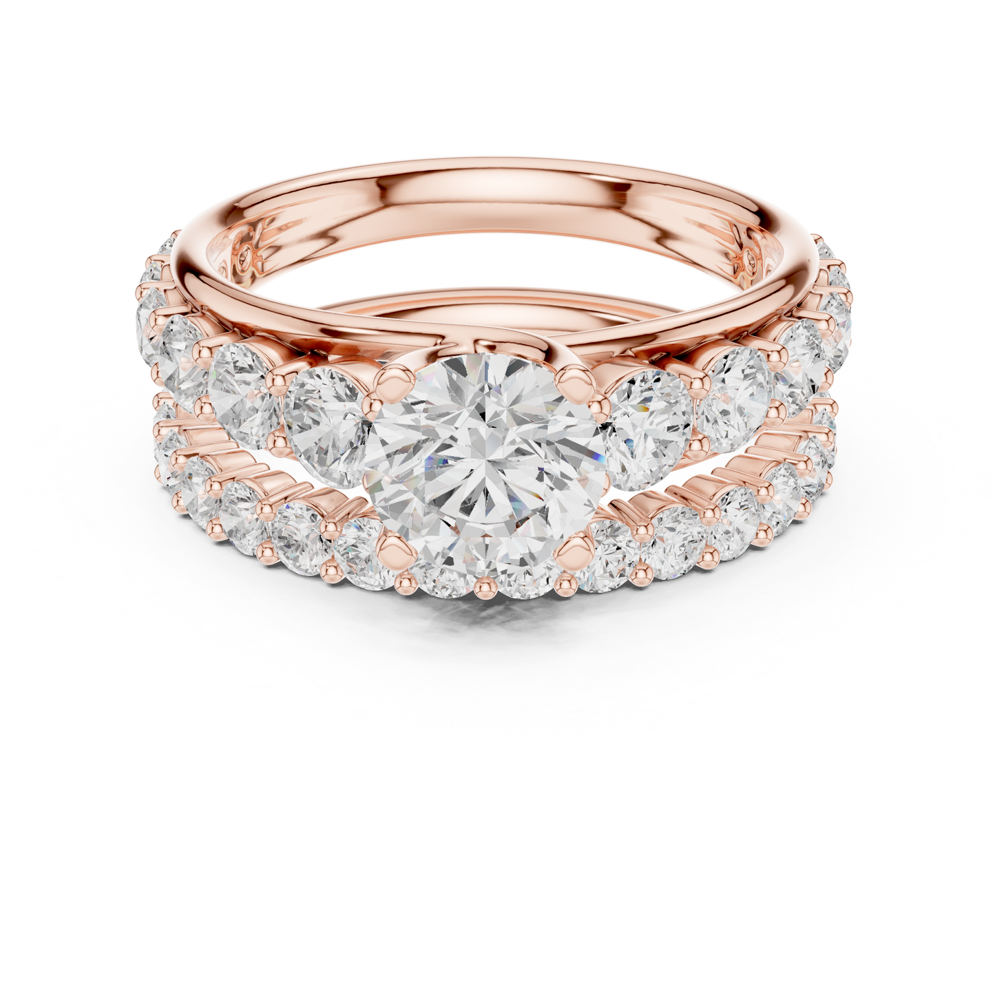 Mixed Shape Lab Grown Diamond Halo Ring