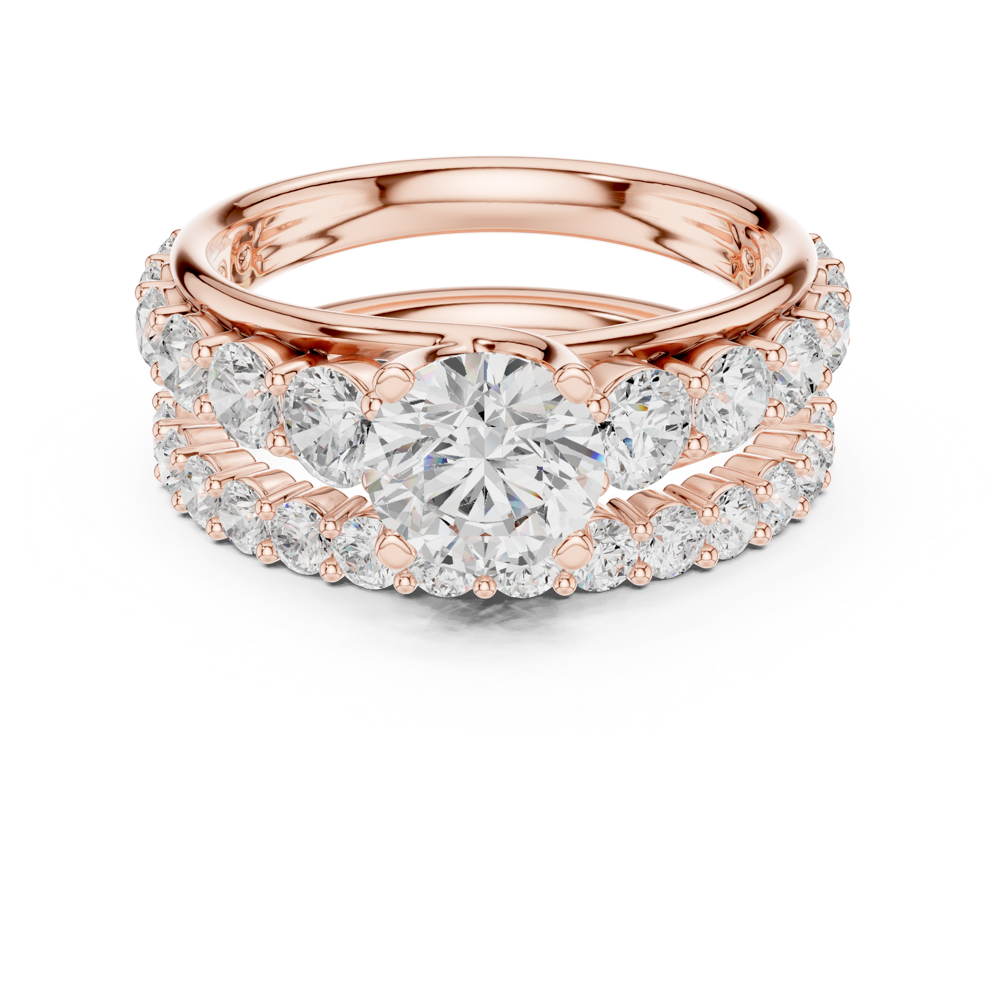 Mixed Shape Lab Grown Diamond Halo Ring