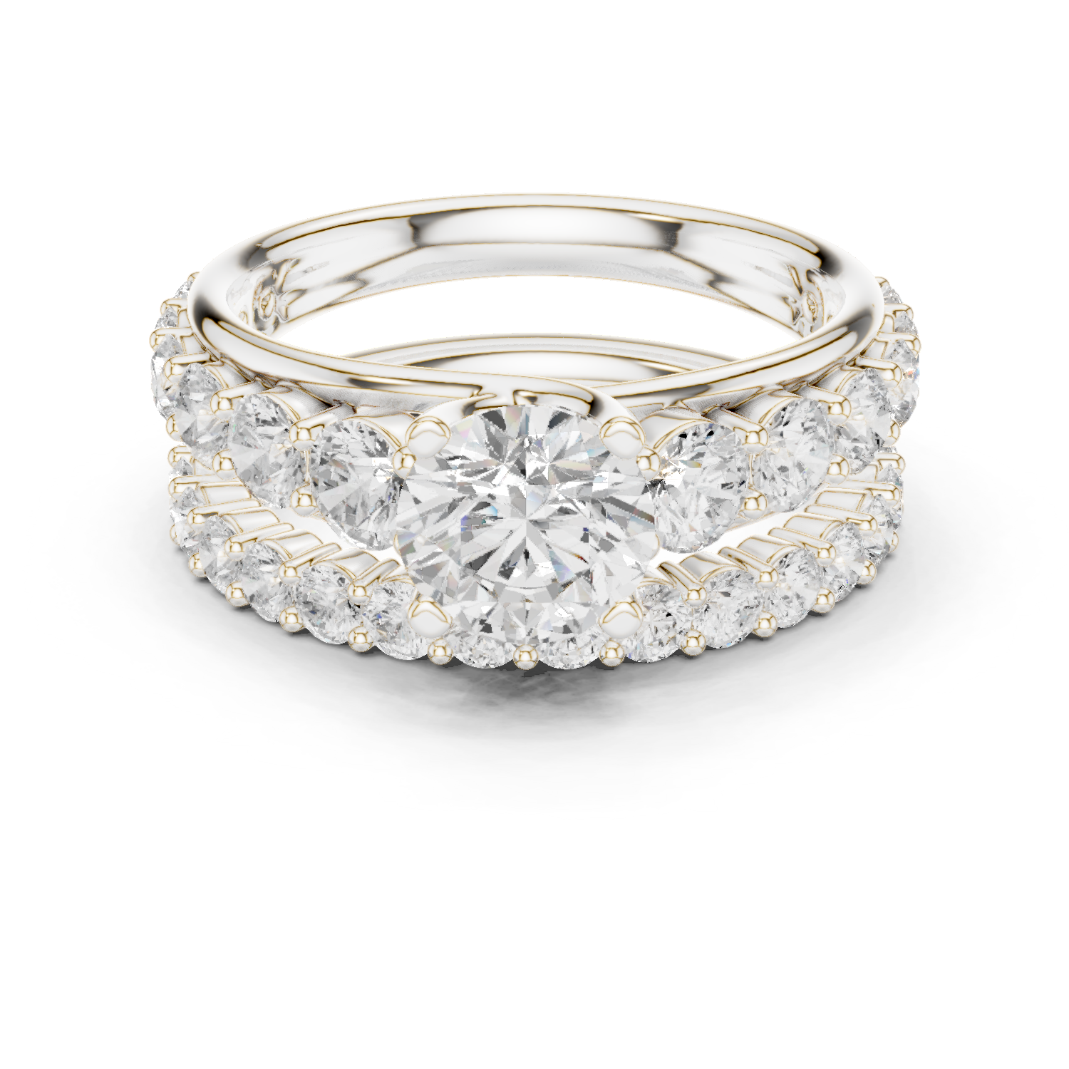Mixed Shape Lab Grown Diamond Halo Ring