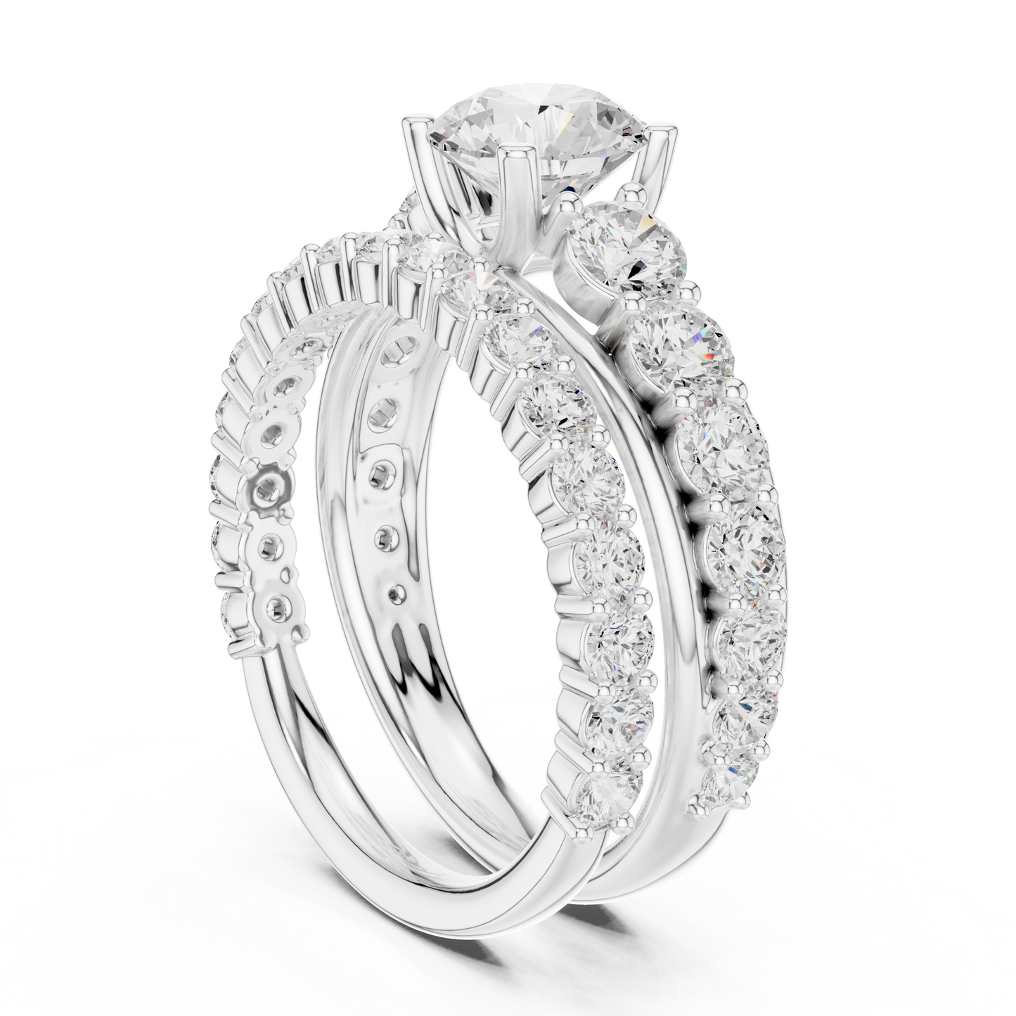 Mixed Shape Lab Grown Diamond Halo Ring