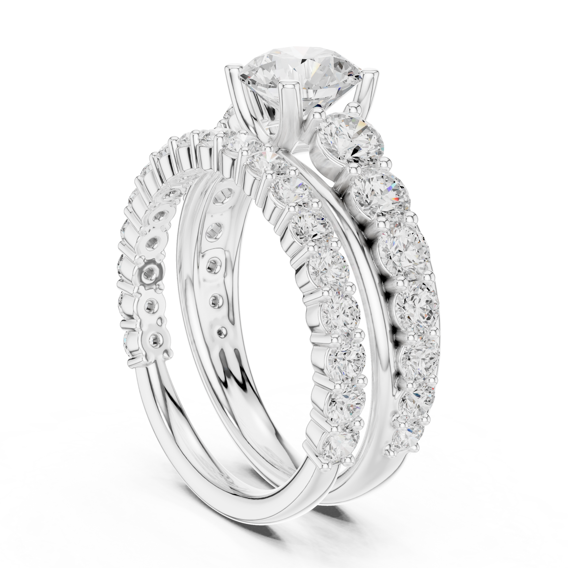 Mixed Shape Lab Grown Diamond Halo Ring