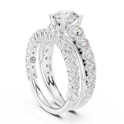 Mixed Shape Lab Grown Diamond Halo Ring