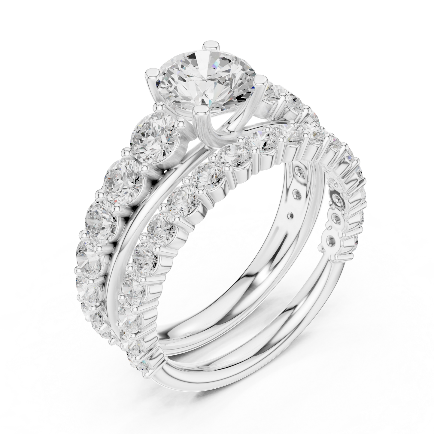 Mixed Shape Lab Grown Diamond Halo Ring