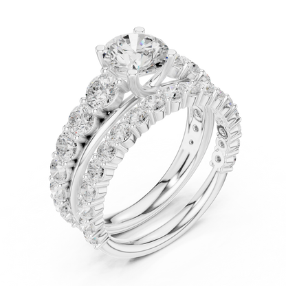 Mixed Shape Lab Grown Diamond Halo Ring