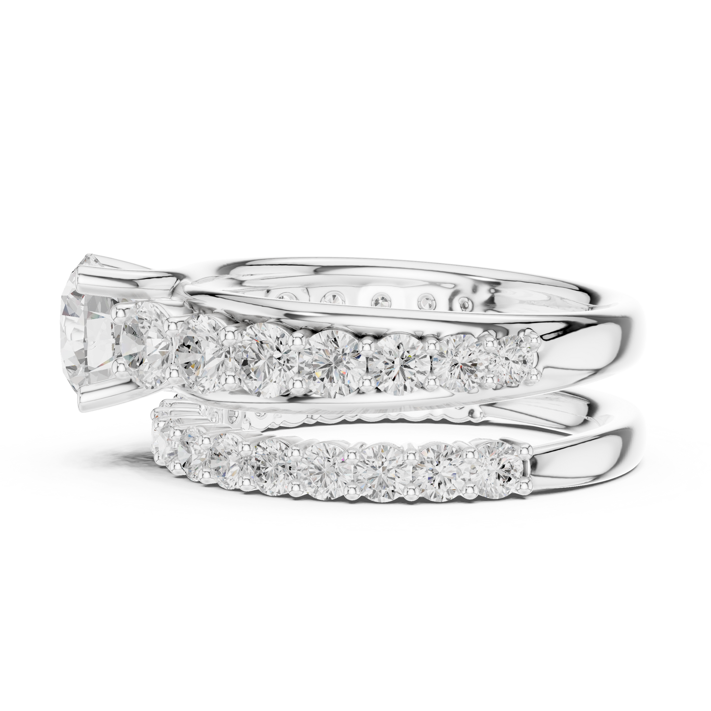 Mixed Shape Lab Grown Diamond Halo Ring