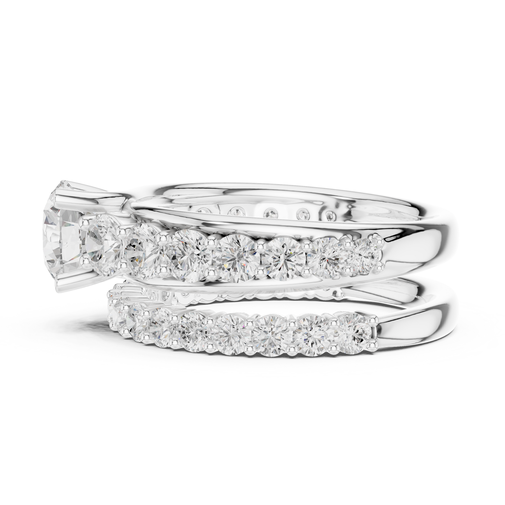 Mixed Shape Lab Grown Diamond Halo Ring