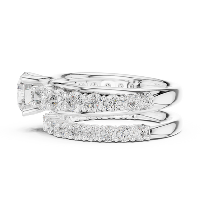 Mixed Shape Lab Grown Diamond Halo Ring