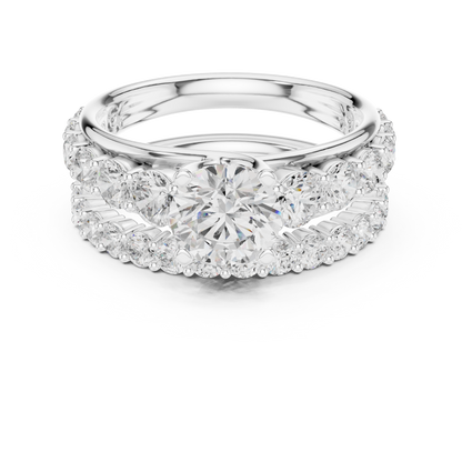 Mixed Shape Lab Grown Diamond Halo Ring