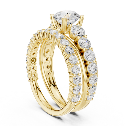 Mixed Shape Lab Grown Diamond Halo Ring