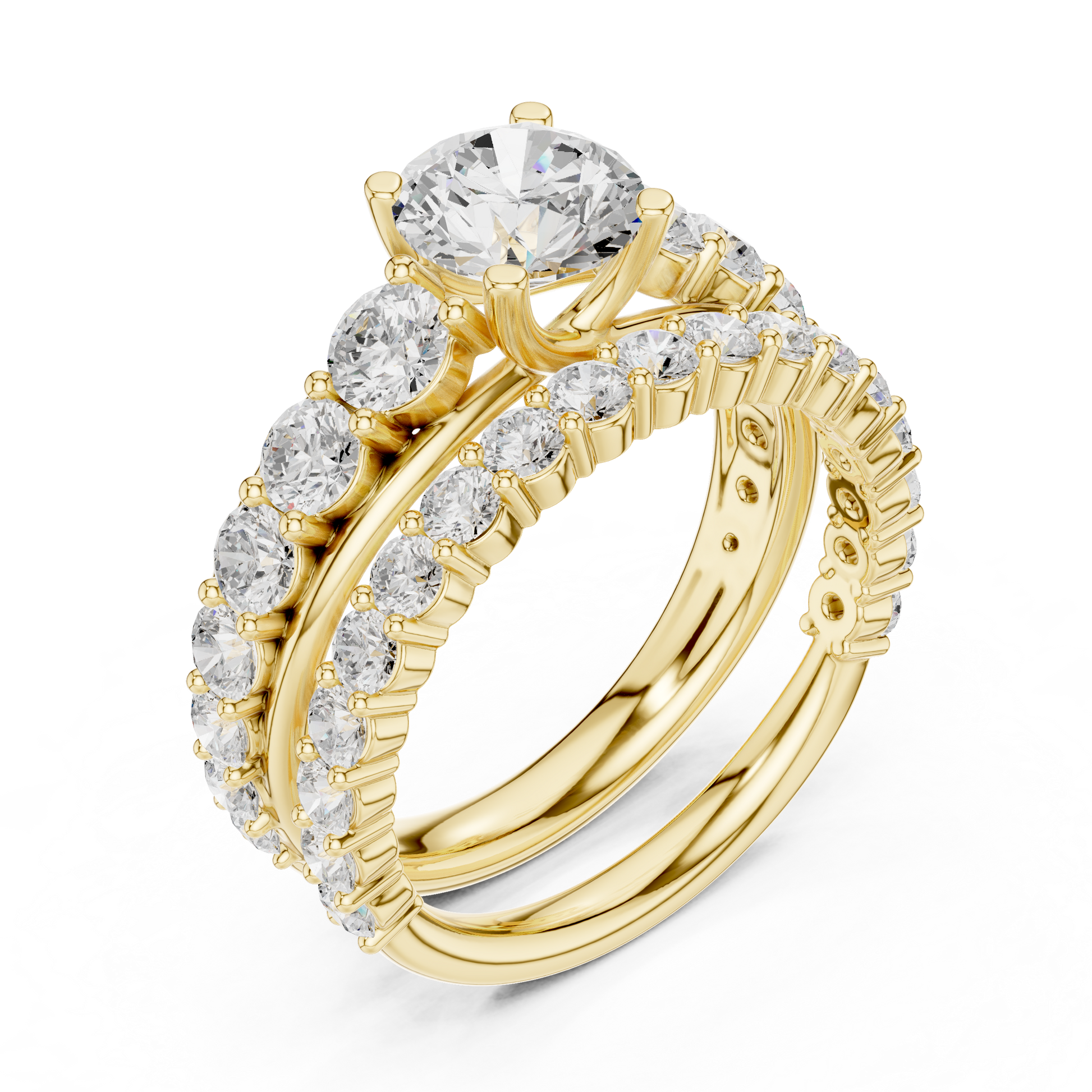 Mixed Shape Lab Grown Diamond Halo Ring