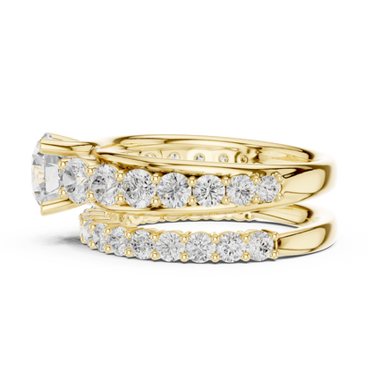 Mixed Shape Lab Grown Diamond Halo Ring