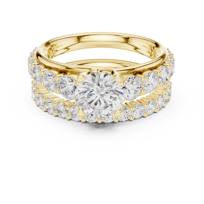 Mixed Shape Lab Grown Diamond Halo Ring