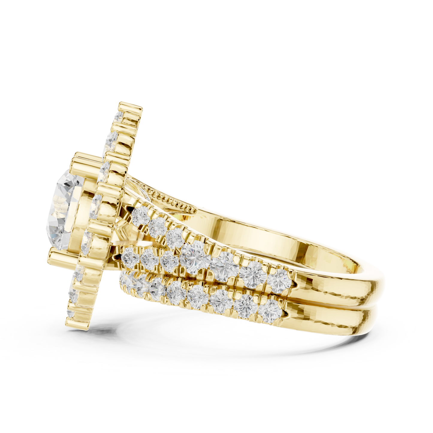 Round Halo Lab Grown Diamond Ring