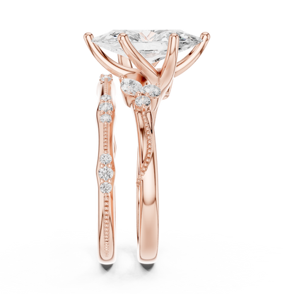 Mixed Shape Lab Grown Diamond Side Stone Ring