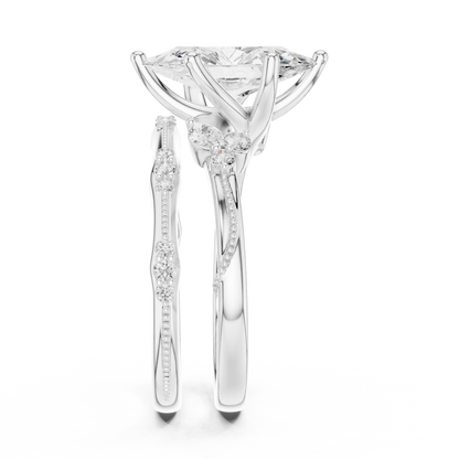 Mixed Shape Lab Grown Diamond Side Stone Ring