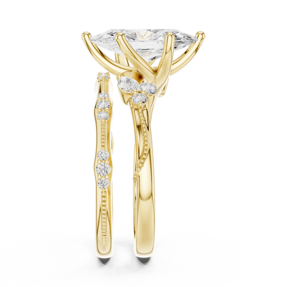 Mixed Shape Lab Grown Diamond Side Stone Ring