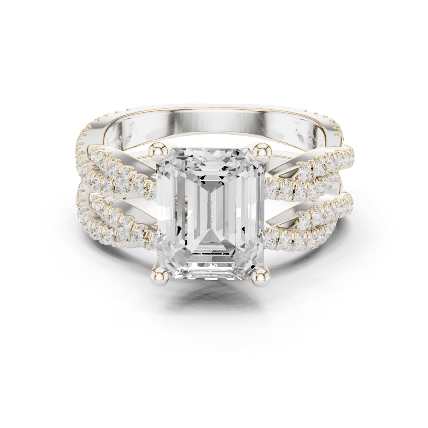 Mixed Shape Lab Grown Diamond Halo Ring