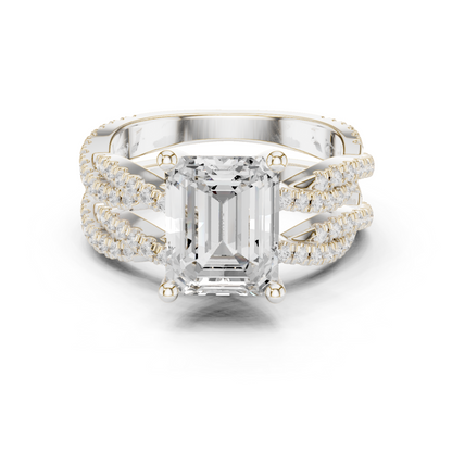 Mixed Shape Lab Grown Diamond Halo Ring
