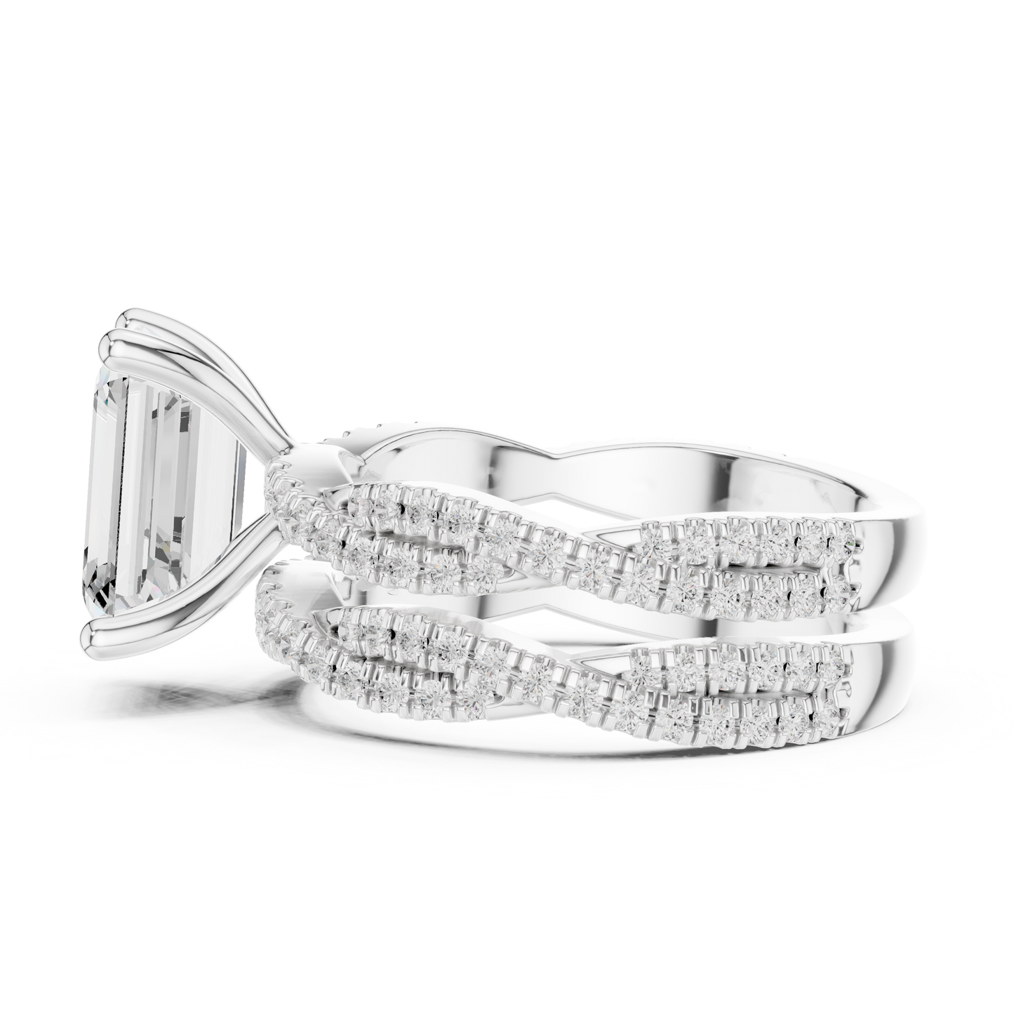 Mixed Shape Lab Grown Diamond Halo Ring