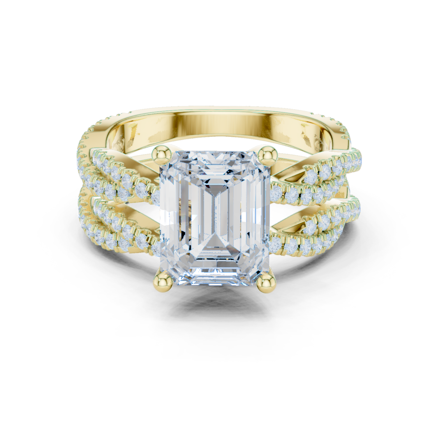 Mixed Shape Lab Grown Diamond Halo Ring