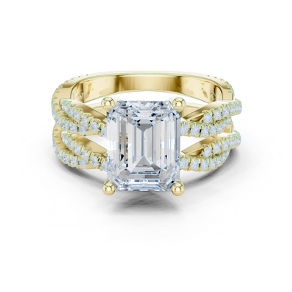 Mixed Shape Lab Grown Diamond Halo Ring
