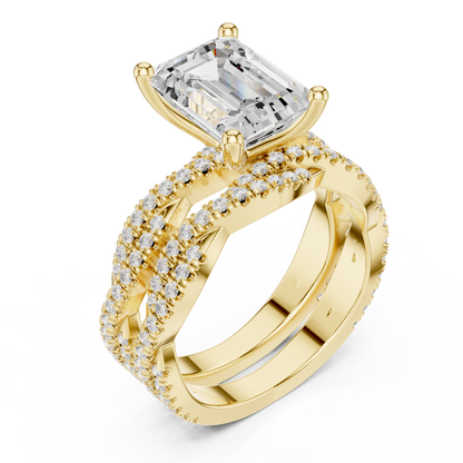 Mixed Shape Lab Grown Diamond Halo Ring