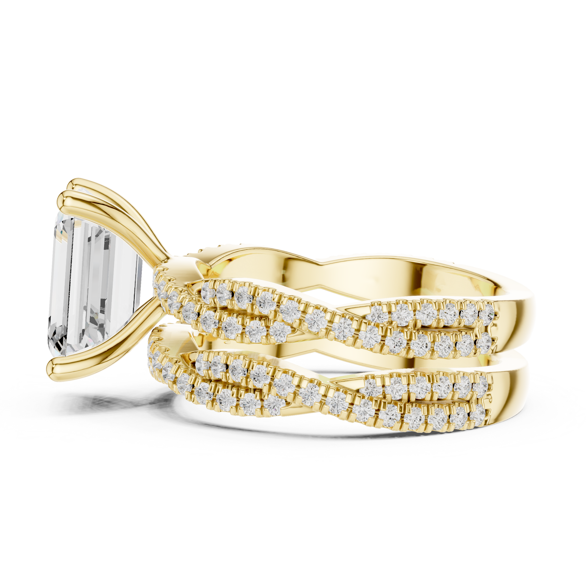 Mixed Shape Lab Grown Diamond Halo Ring