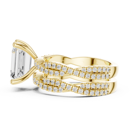 Mixed Shape Lab Grown Diamond Halo Ring
