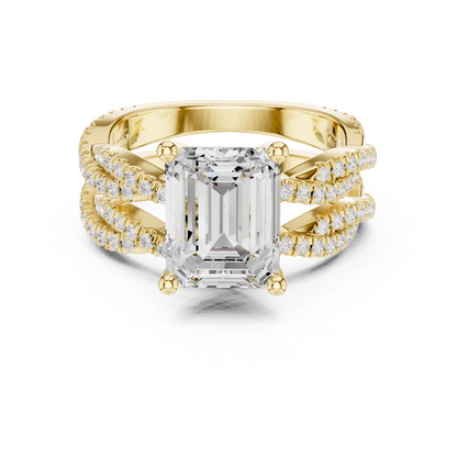 Mixed Shape Lab Grown Diamond Halo Ring