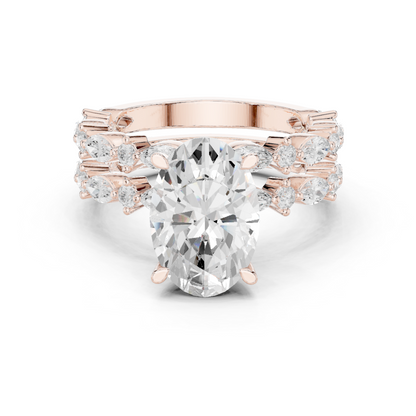 Mixed Shape Lab Grown Diamond Side Stone Ring