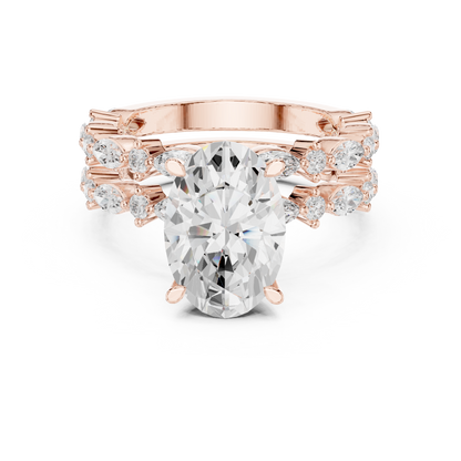 Mixed Shape Lab Grown Diamond Side Stone Ring