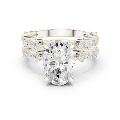 Mixed Shape Lab Grown Diamond Side Stone Ring