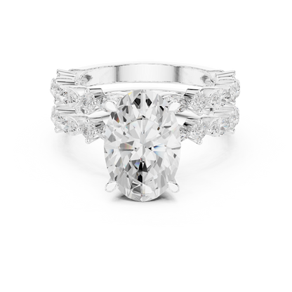 Mixed Shape Lab Grown Diamond Side Stone Ring