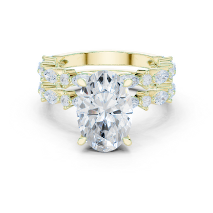 Mixed Shape Lab Grown Diamond Side Stone Ring