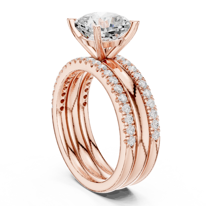 Round Halo Lab Grown Diamond Ring