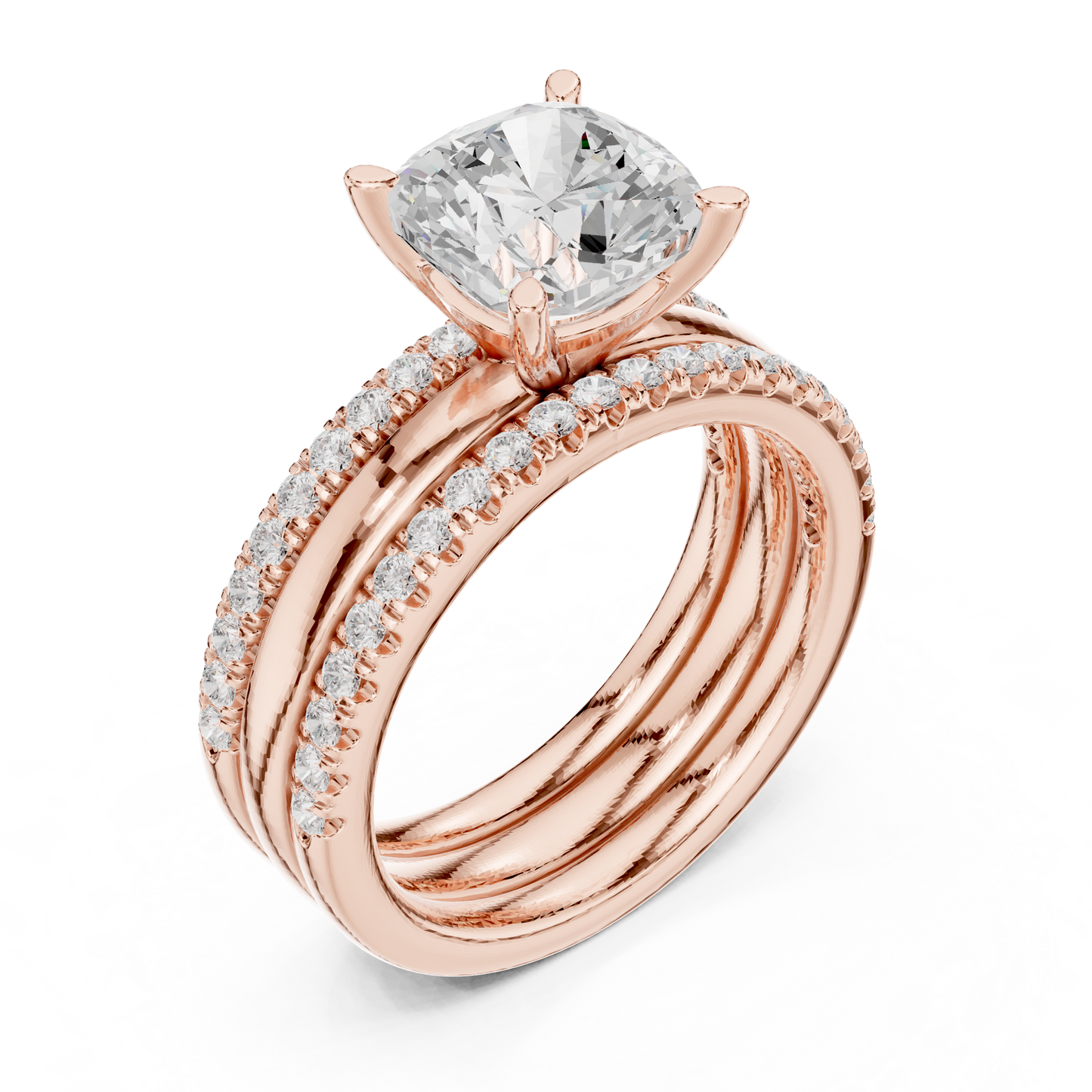 Round Halo Lab Grown Diamond Ring