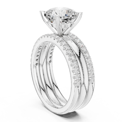Round Halo Lab Grown Diamond Ring