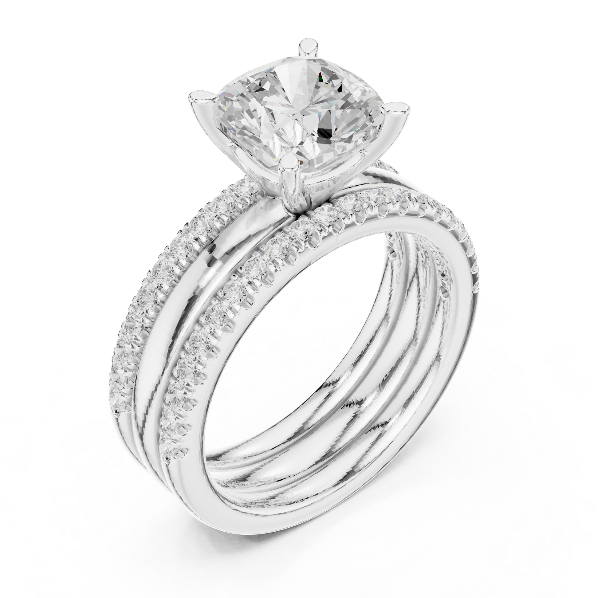 Round Halo Lab Grown Diamond Ring