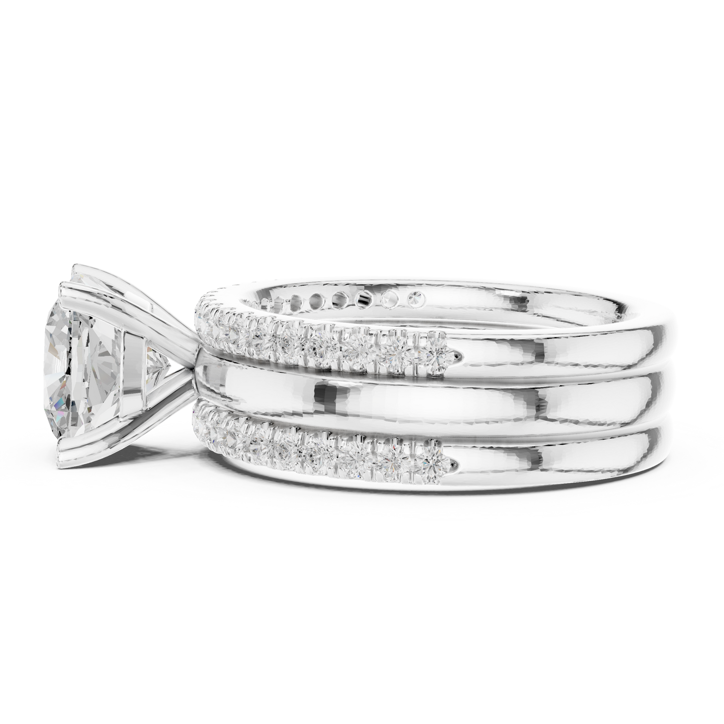 Round Halo Lab Grown Diamond Ring