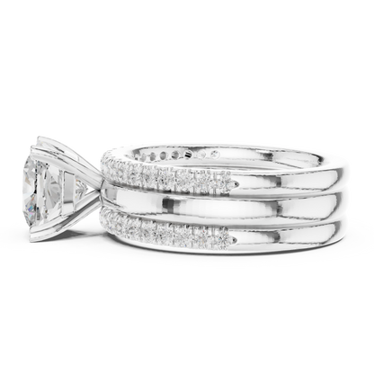 Round Halo Lab Grown Diamond Ring