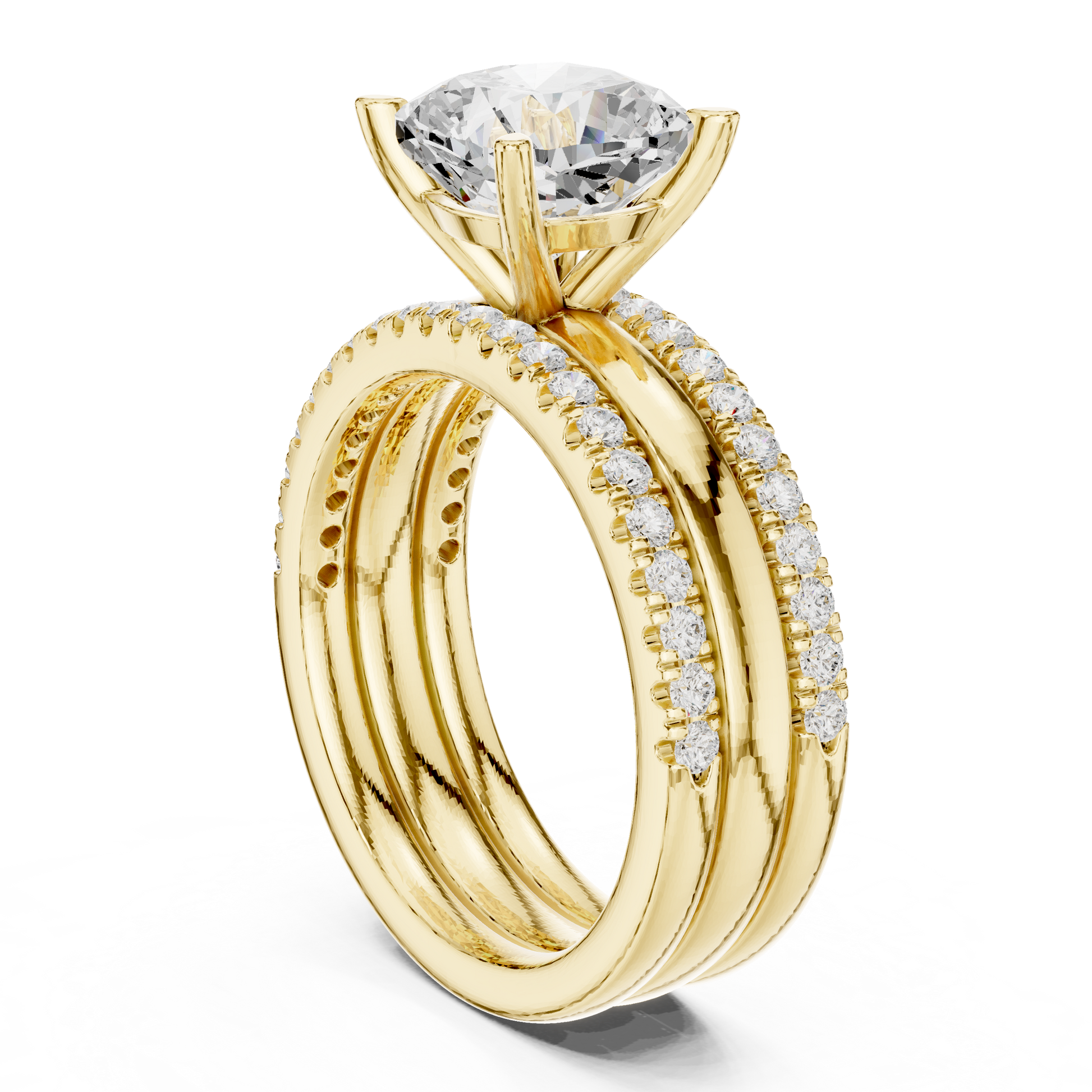 Round Halo Lab Grown Diamond Ring