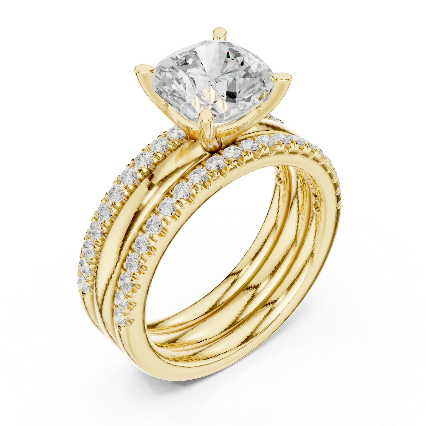 Round Halo Lab Grown Diamond Ring