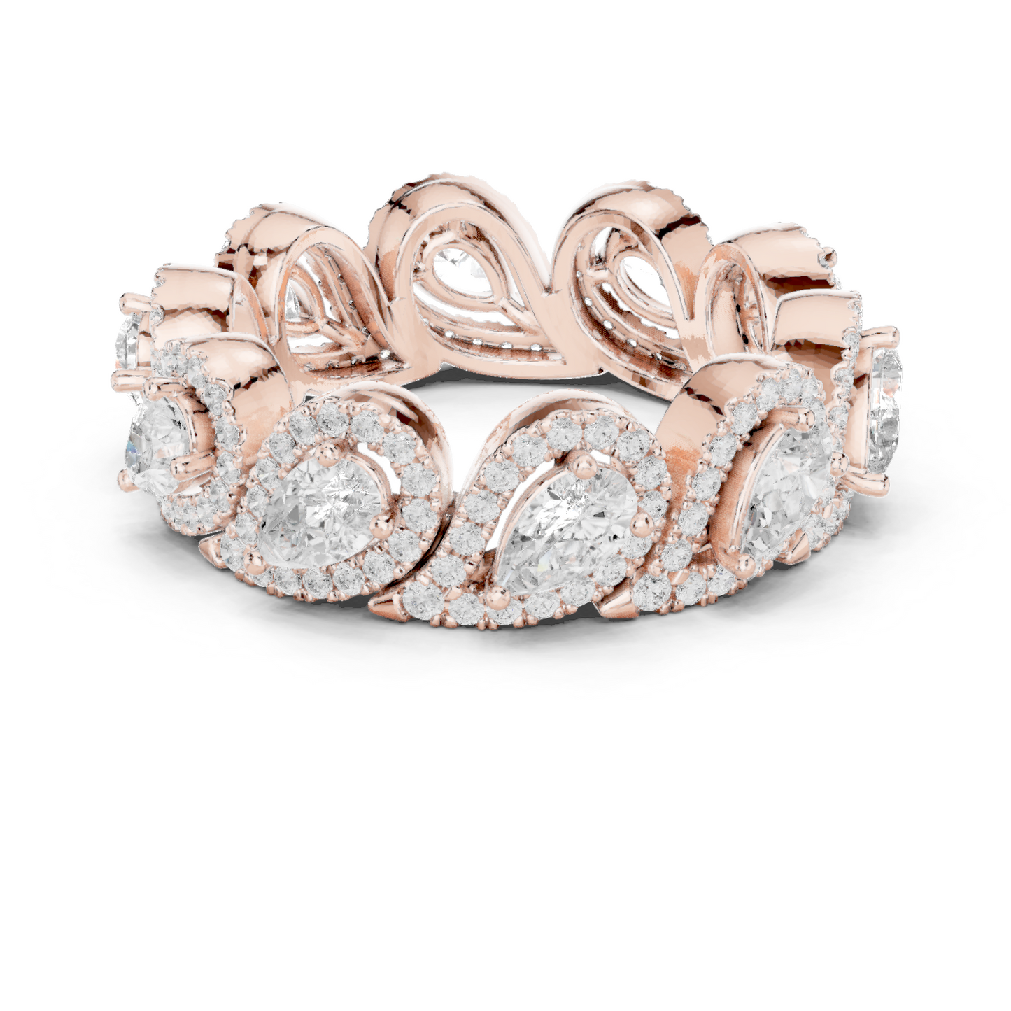 Mixed Shape Lab Grown Diamond Halo Ring