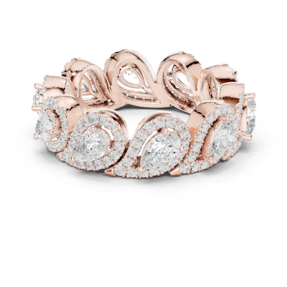 Mixed Shape Lab Grown Diamond Halo Ring