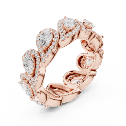 Mixed Shape Lab Grown Diamond Halo Ring
