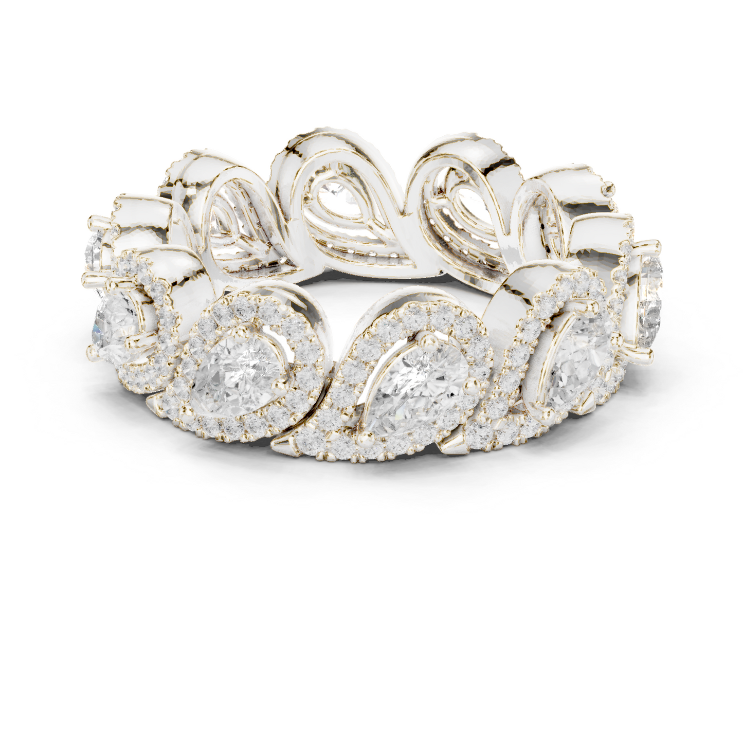 Mixed Shape Lab Grown Diamond Halo Ring